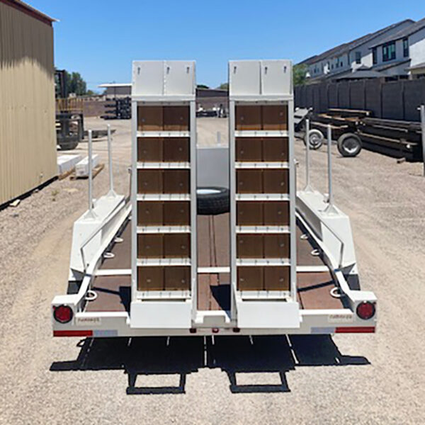 Double Axle Tagalong Trailer - rear view