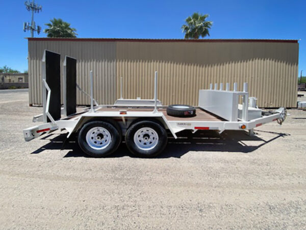 Double Axle Tagalong Trailer - side view